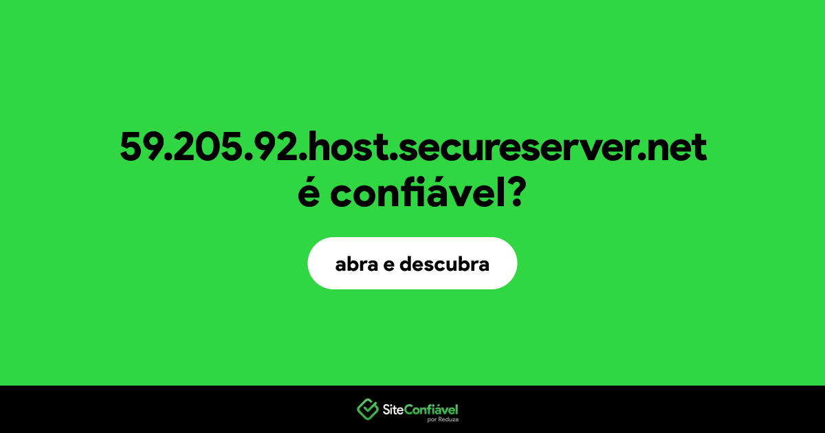 O site 59.205.92.host.secureserver.net é confiável?