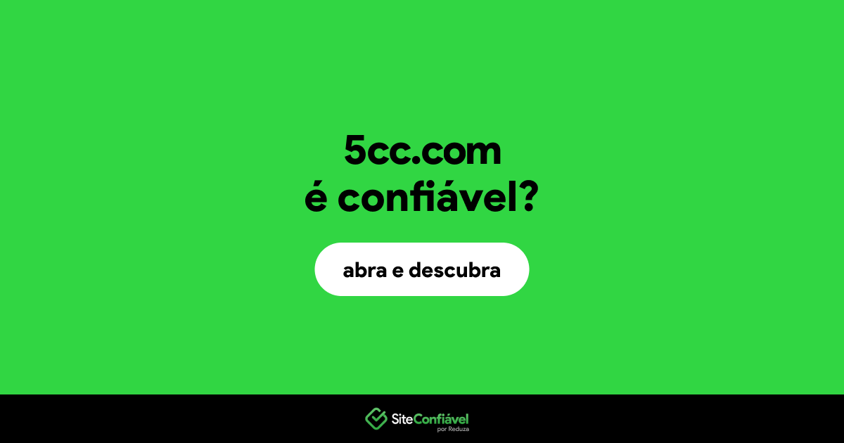 O site 5cc.com é confiável?