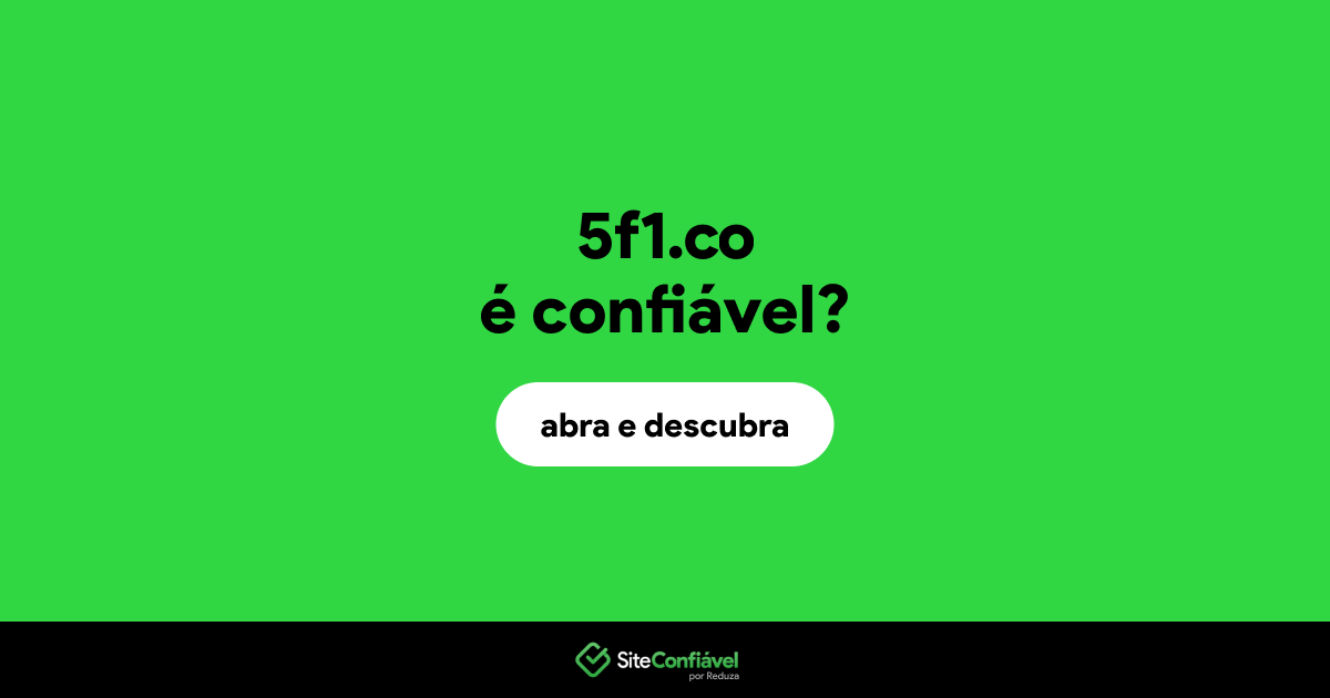 O site 5f1.co é confiável?