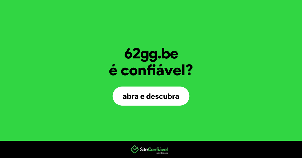 O site 62gg.be é confiável?