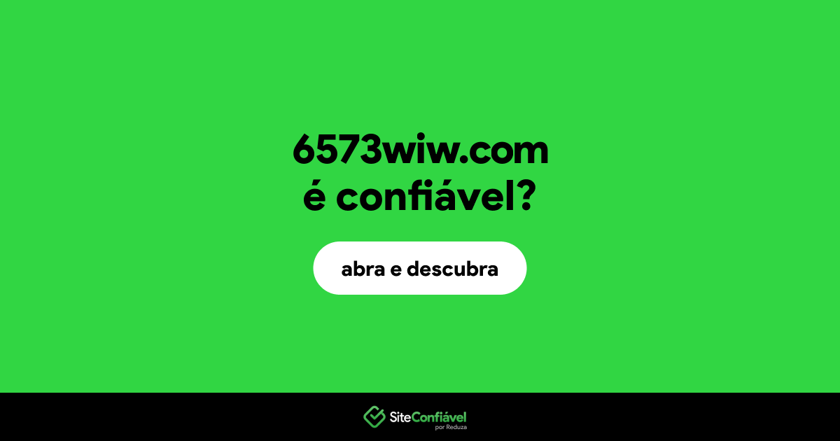 O site 6573wiw.com é confiável?