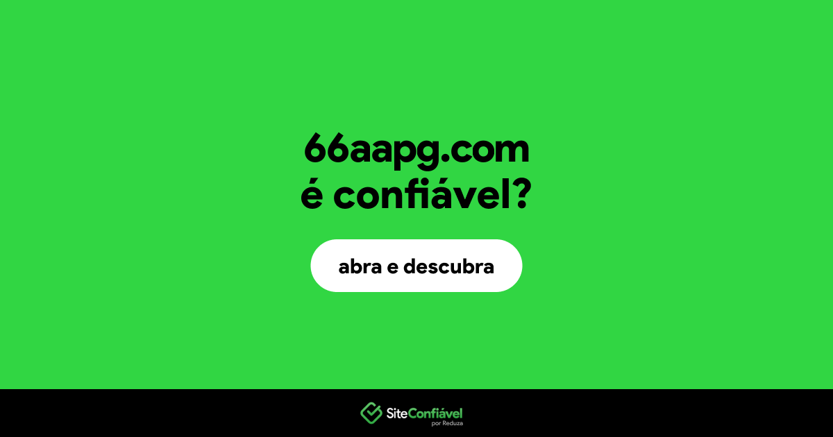 O site 66aapg.com é confiável?