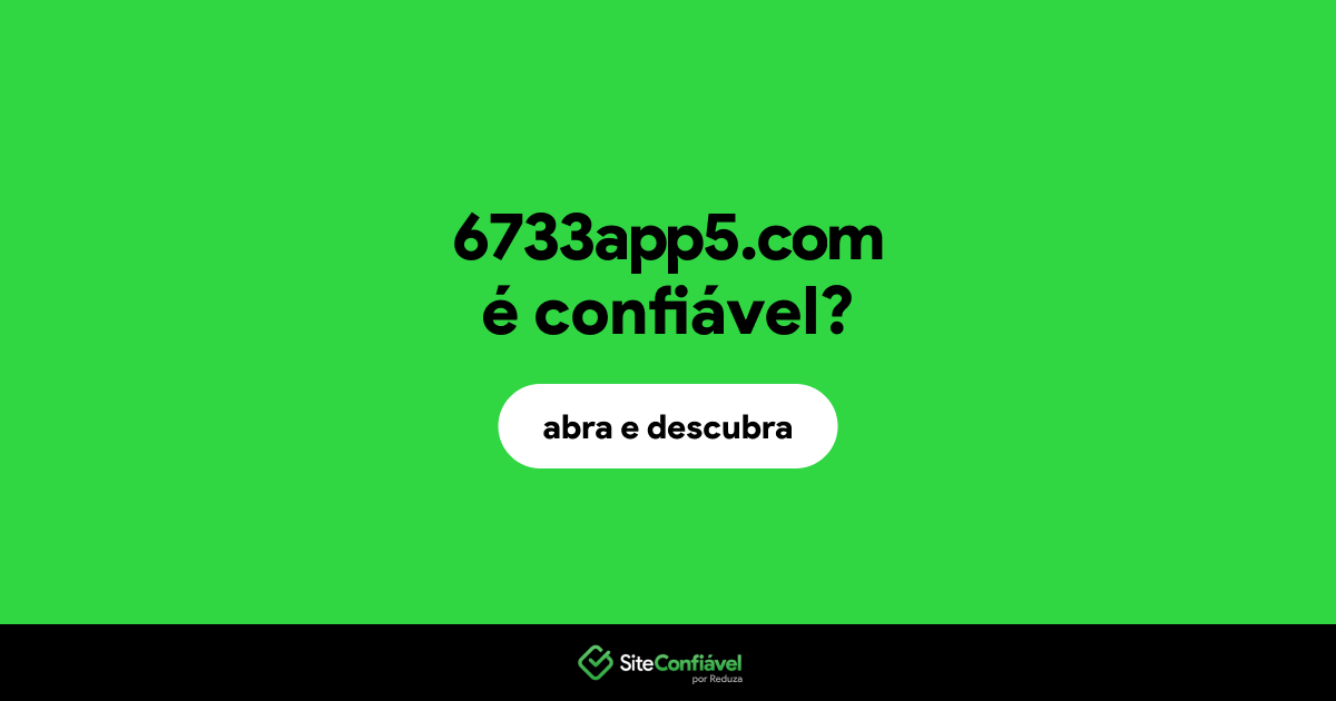 O site 6733app5.com é confiável?