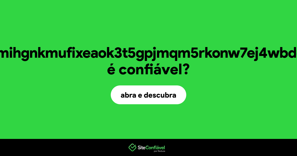 O site 6fozifj2vio3qmihgnkmufixeaok3t5gpjmqm5rkonw7ej4wbdehe4qd.onion é confiável?