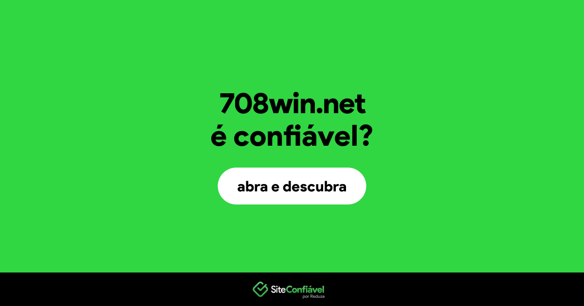 O site 708win.net é confiável?