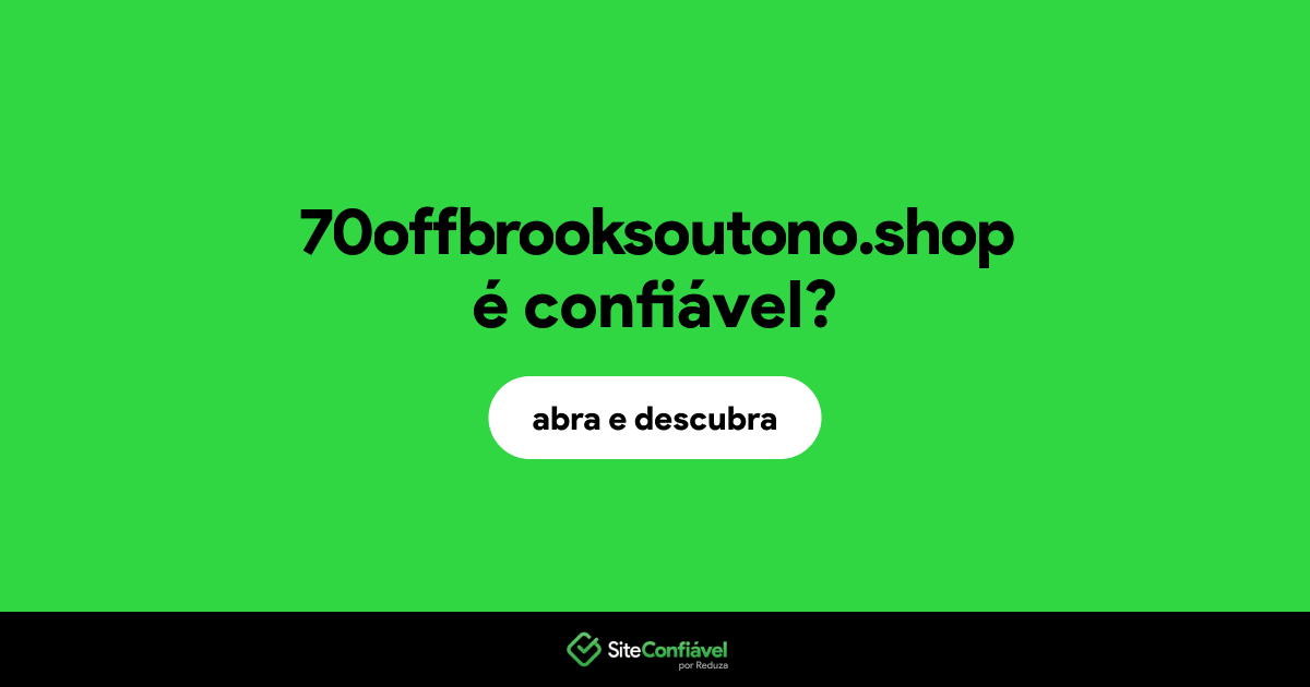 O site 70offbrooksoutono.shop é confiável?