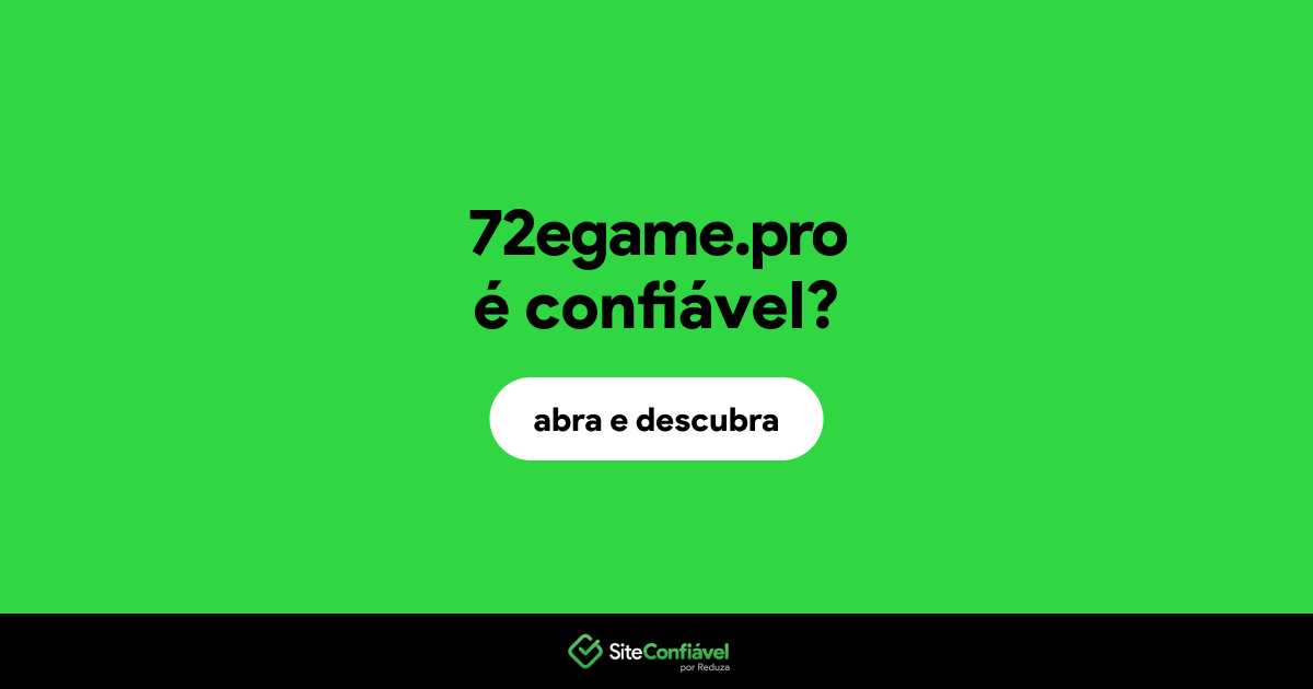 O site 72egame.pro é confiável?
