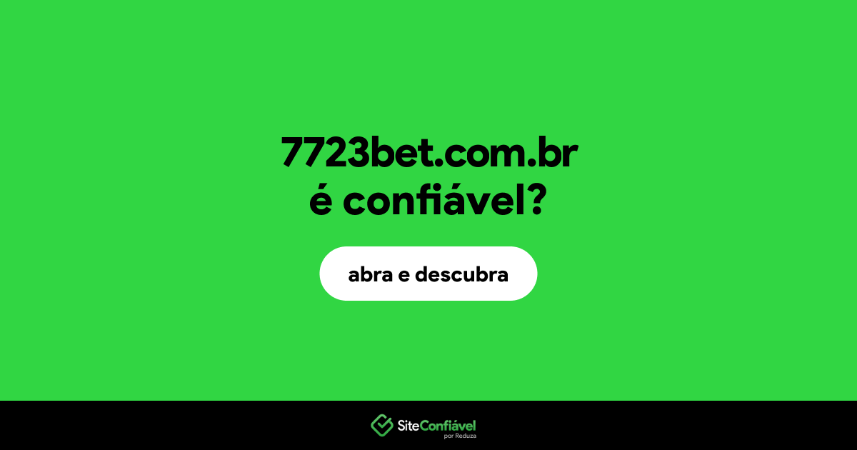 O site 7723bet.com.br é confiável?