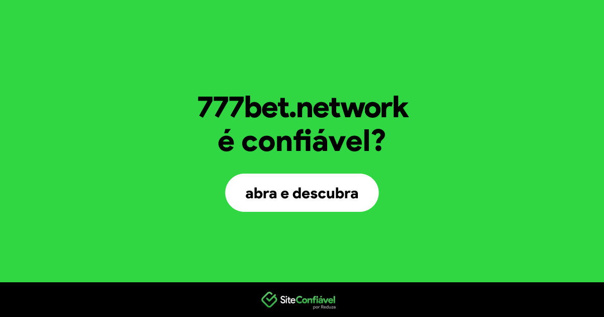 O site 777bet.network é confiável?