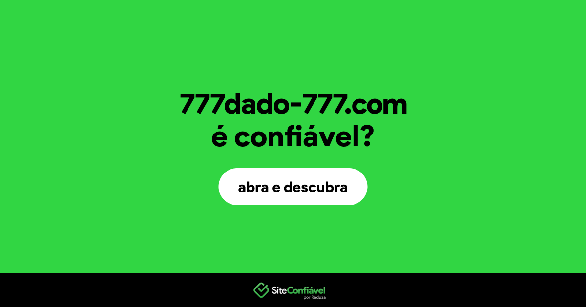 O site 777dado-777.com é confiável?