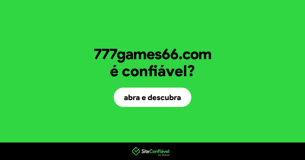 O site 777games66.com é confiável?