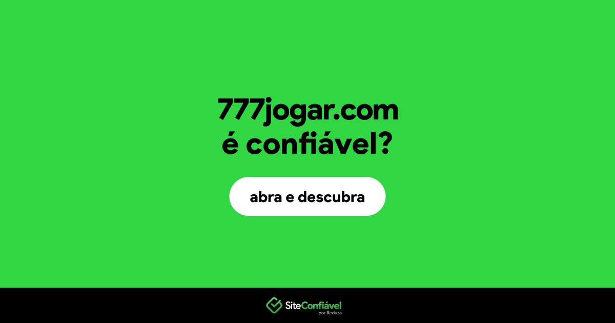 O site 777jogar.com é confiável?
