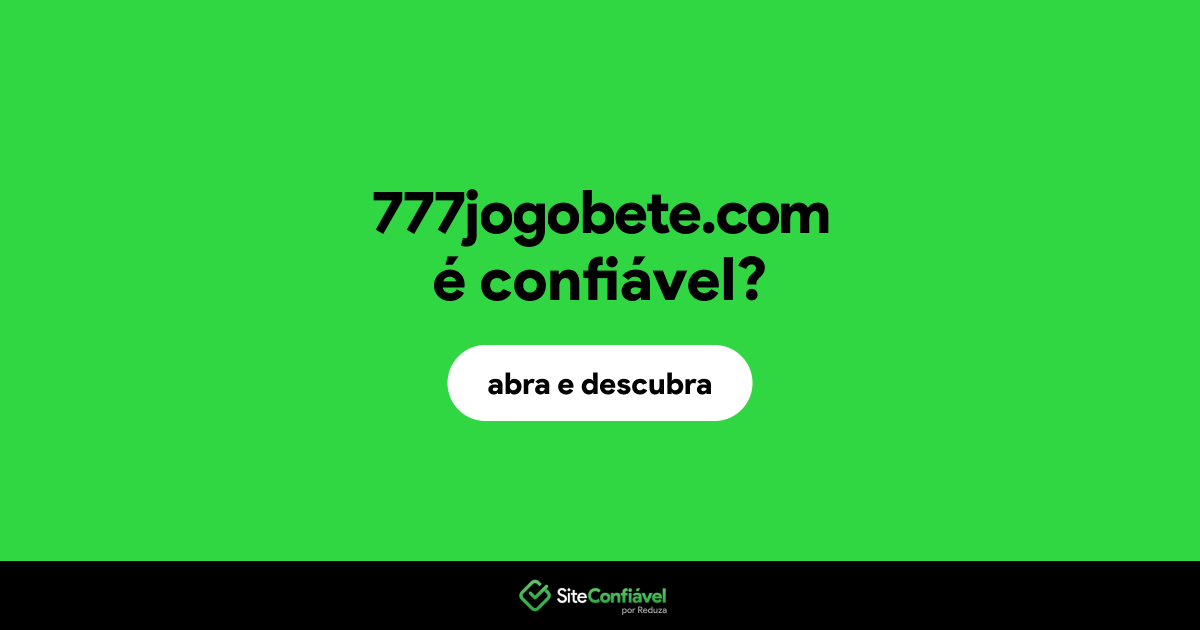 O site 777jogobete.com é confiável?