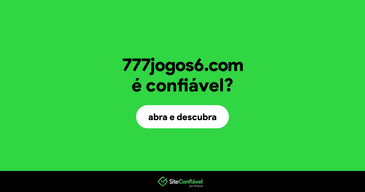 O site 777jogos6.com é confiável?