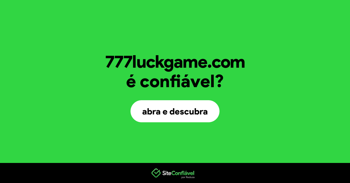 O site 777luckgame.com é confiável?