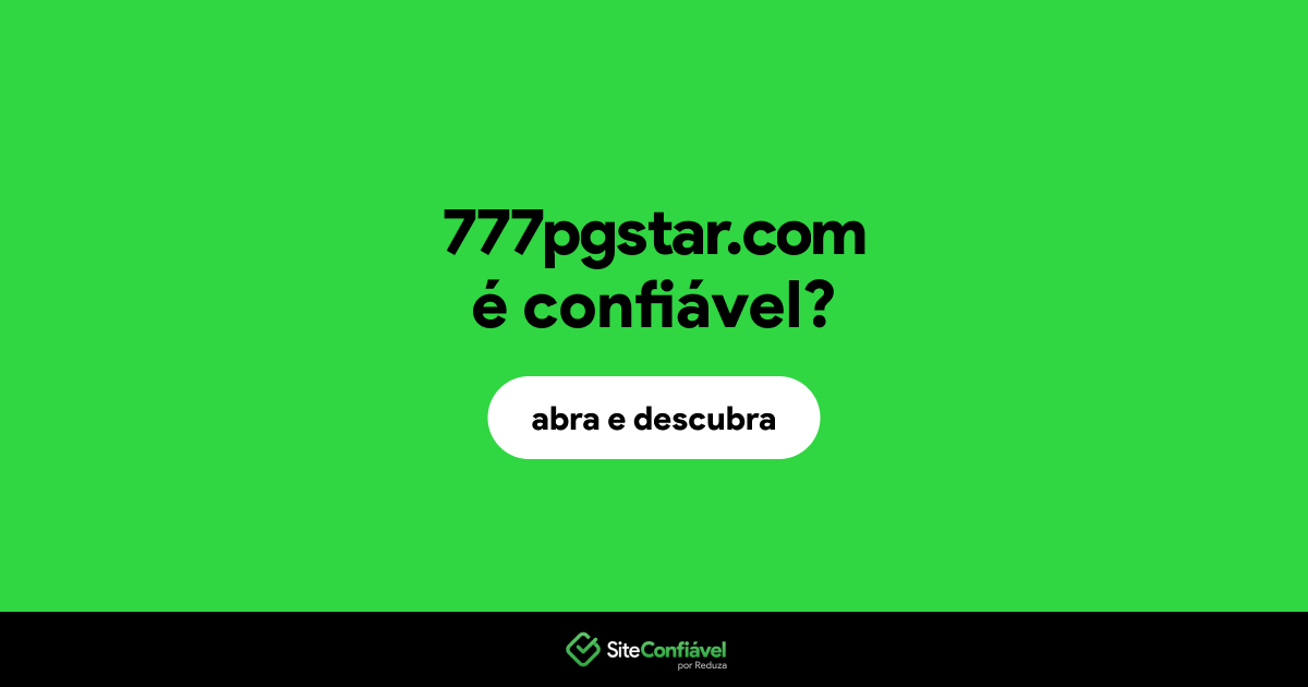 O site 777pgstar.com é confiável?