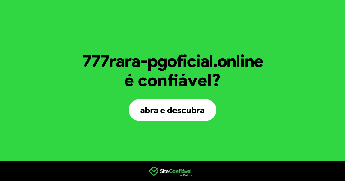 O site 777rara-pgoficial.online é confiável?