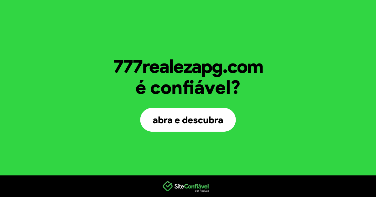 O site 777realezapg.com é confiável?