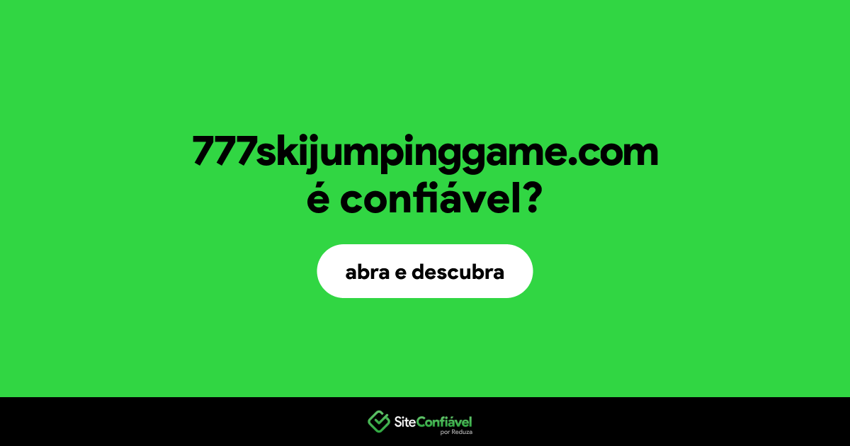 O site 777skijumpinggame.com é confiável?