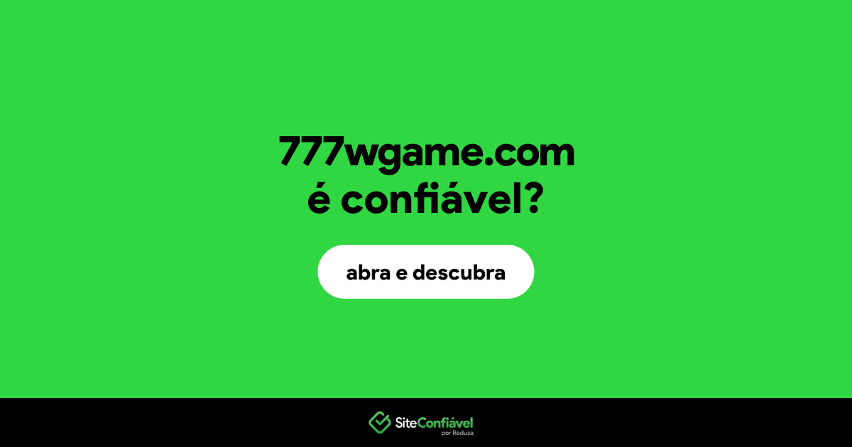 O site 777wgame.com é confiável?