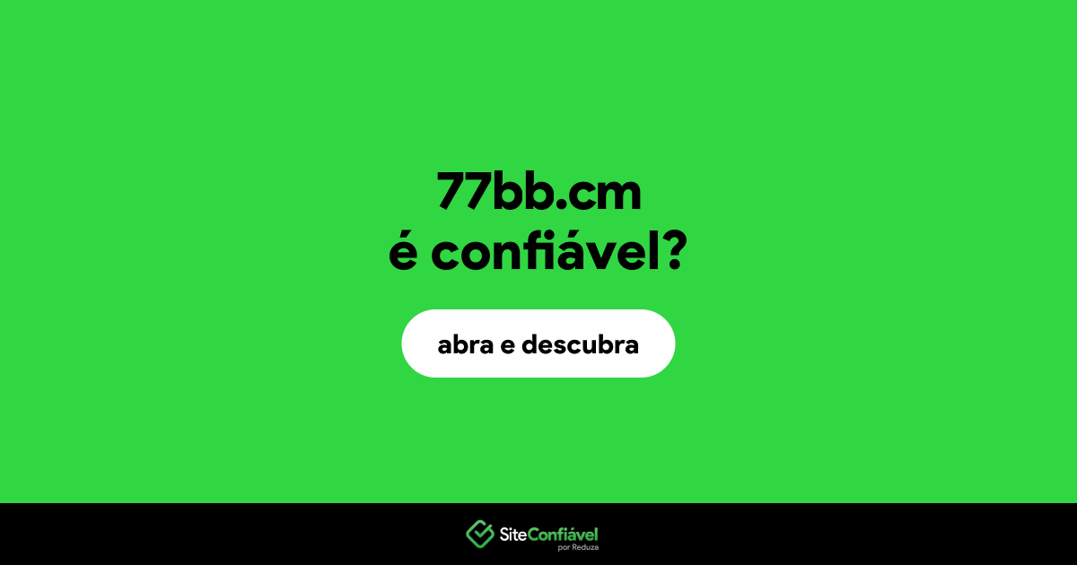 O site 77bb.cm é confiável?