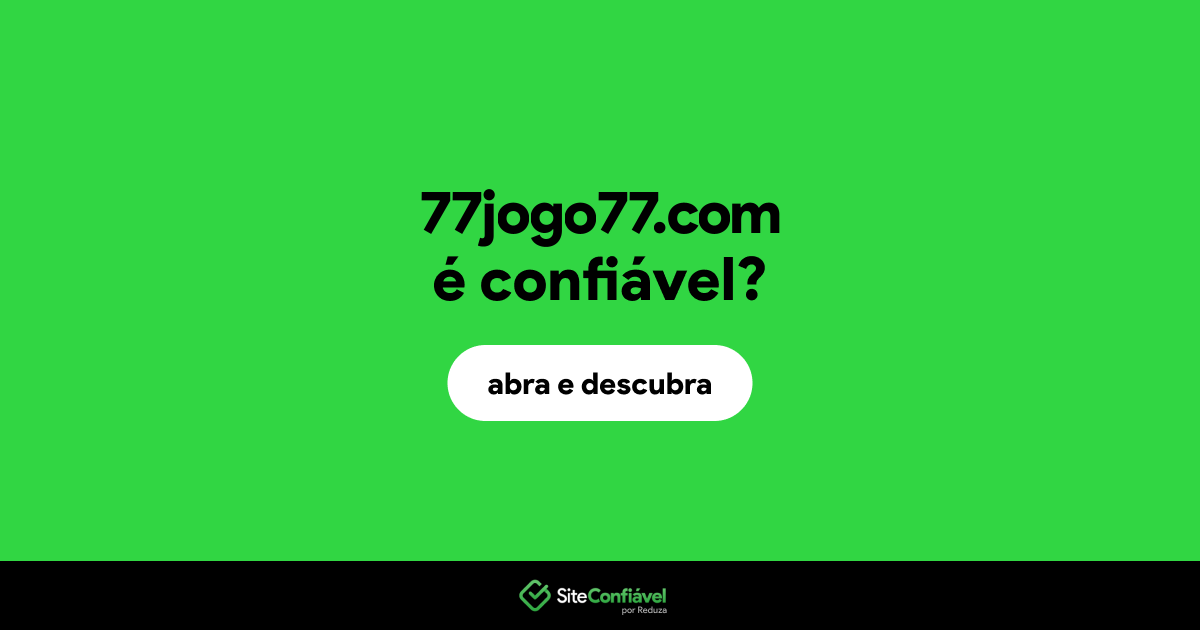 O site 77jogo77.com é confiável?