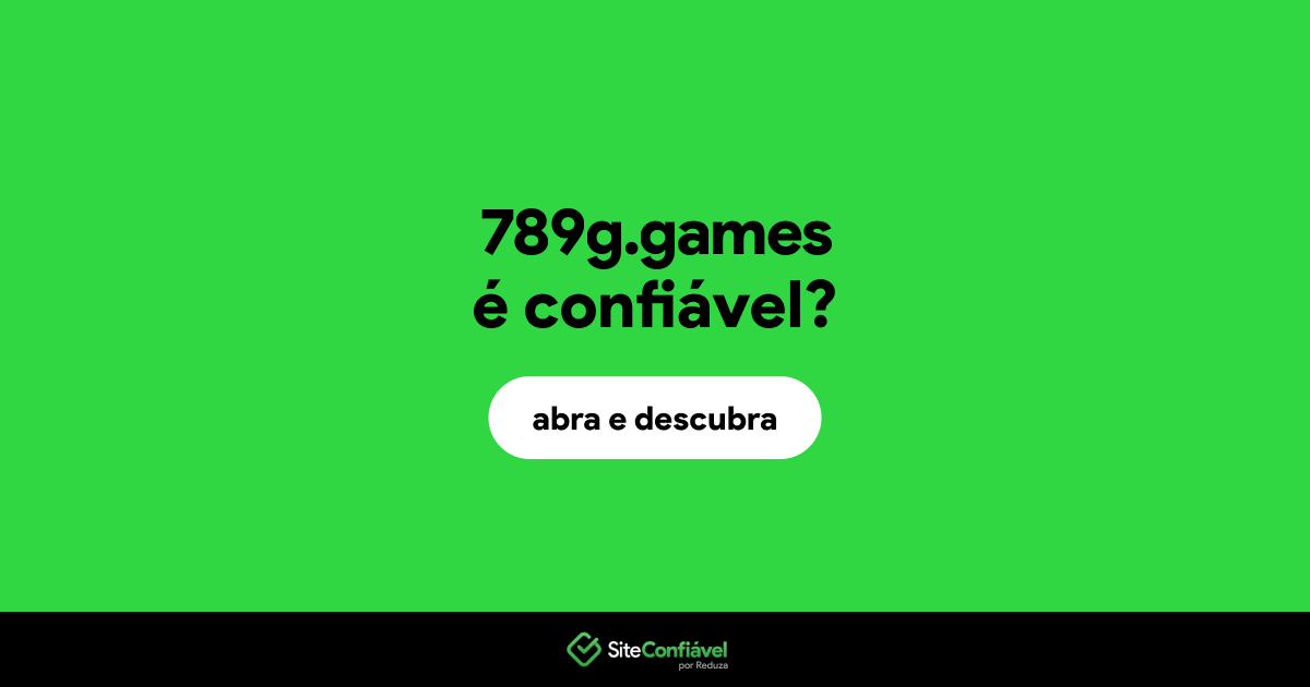 O site 789g.games é confiável?