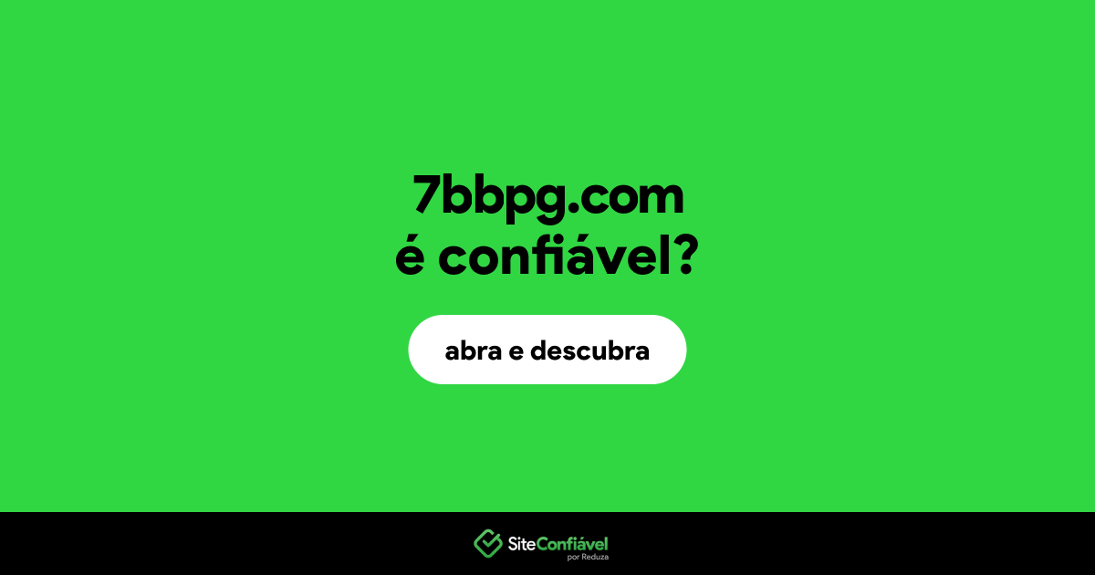 O site 7bbpg.com é confiável?