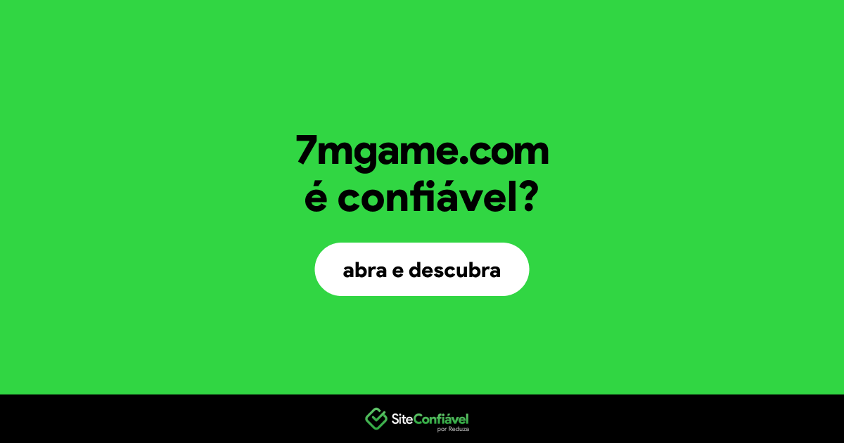 O site 7mgame.com é confiável?