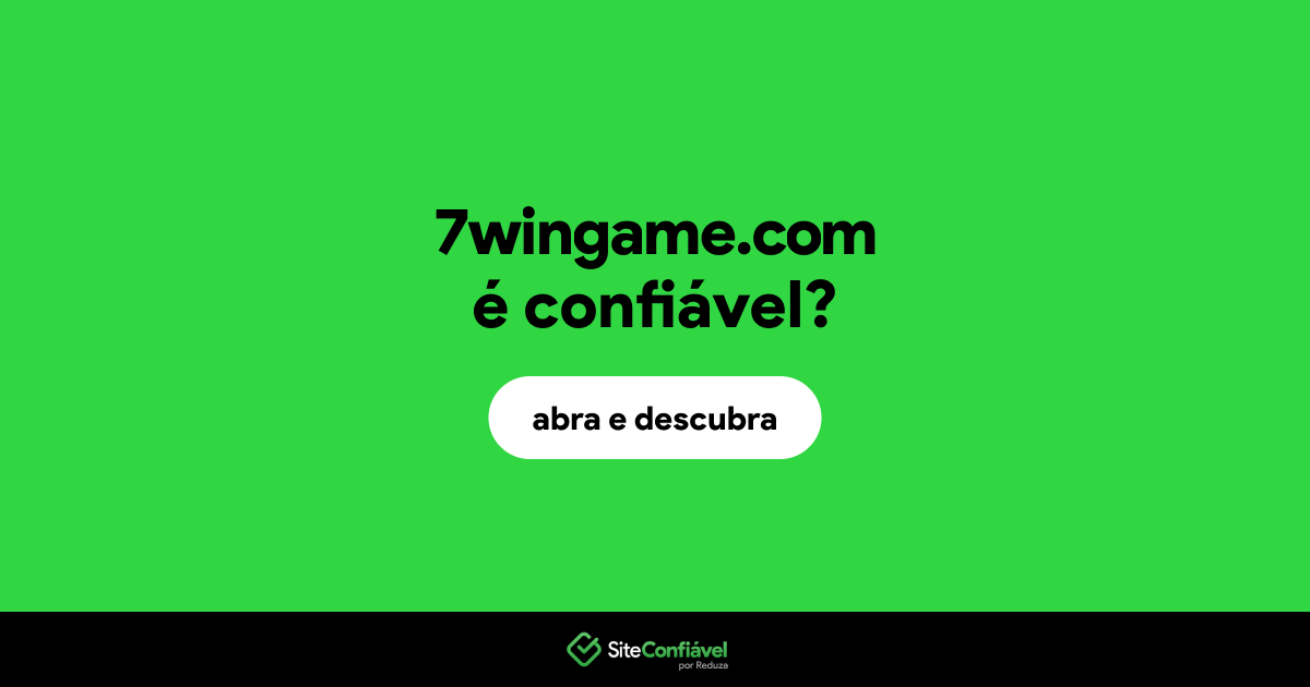 O site 7wingame.com é confiável?