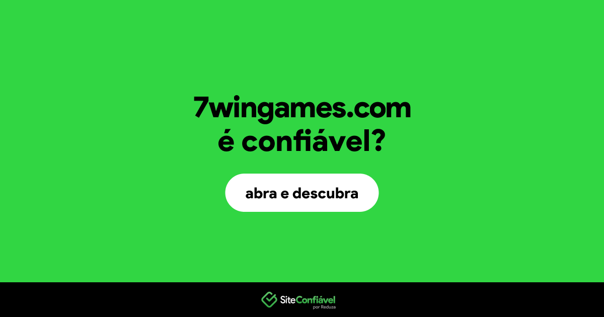 O site 7wingames.com é confiável?