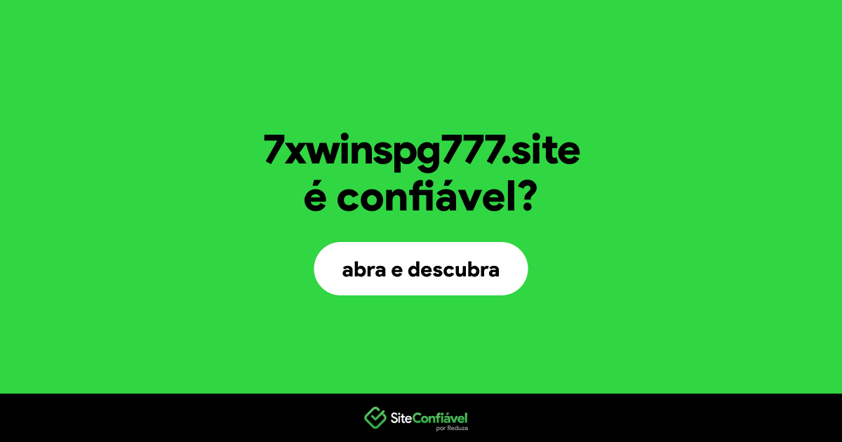 O site 7xwinspg777.site é confiável?