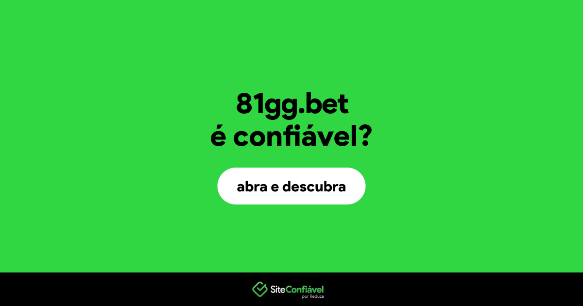 O site 81gg.bet é confiável?