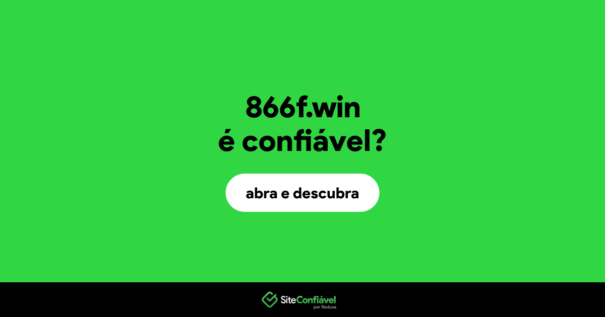 O site 866f.win é confiável?
