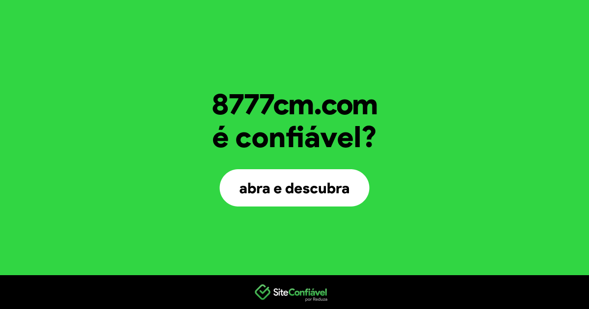 O site 8777cm.com é confiável?