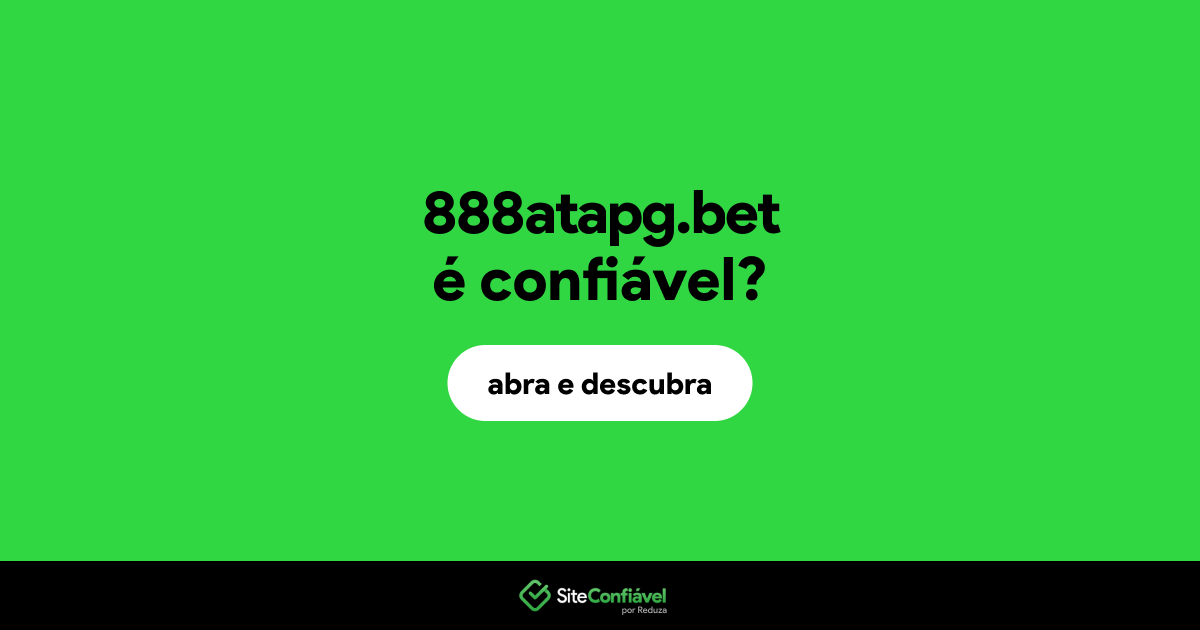 O site 888atapg.bet é confiável?