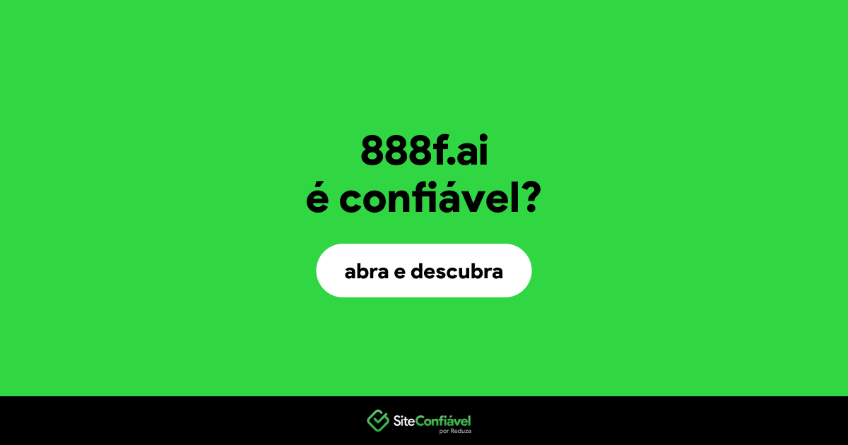O site 888f.ai é confiável?