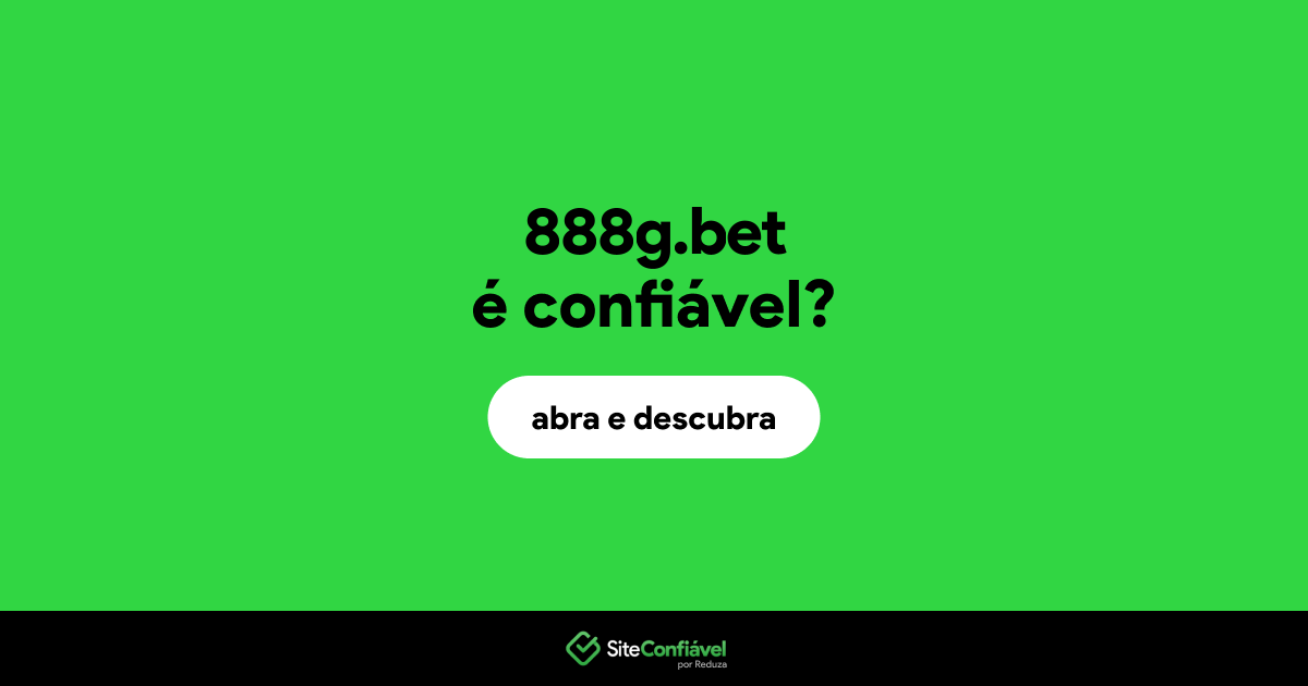 O site 888g.bet é confiável?