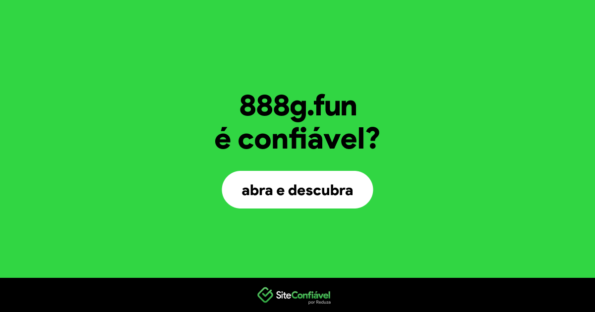 O site 888g.fun é confiável?