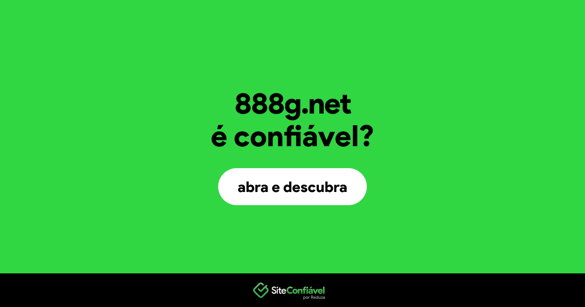 O site 888g.net é confiável?