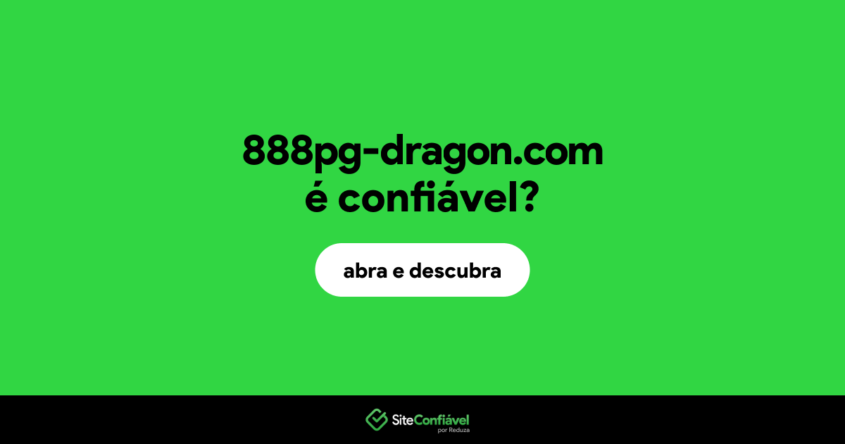 O site 888pg-dragon.com é confiável?