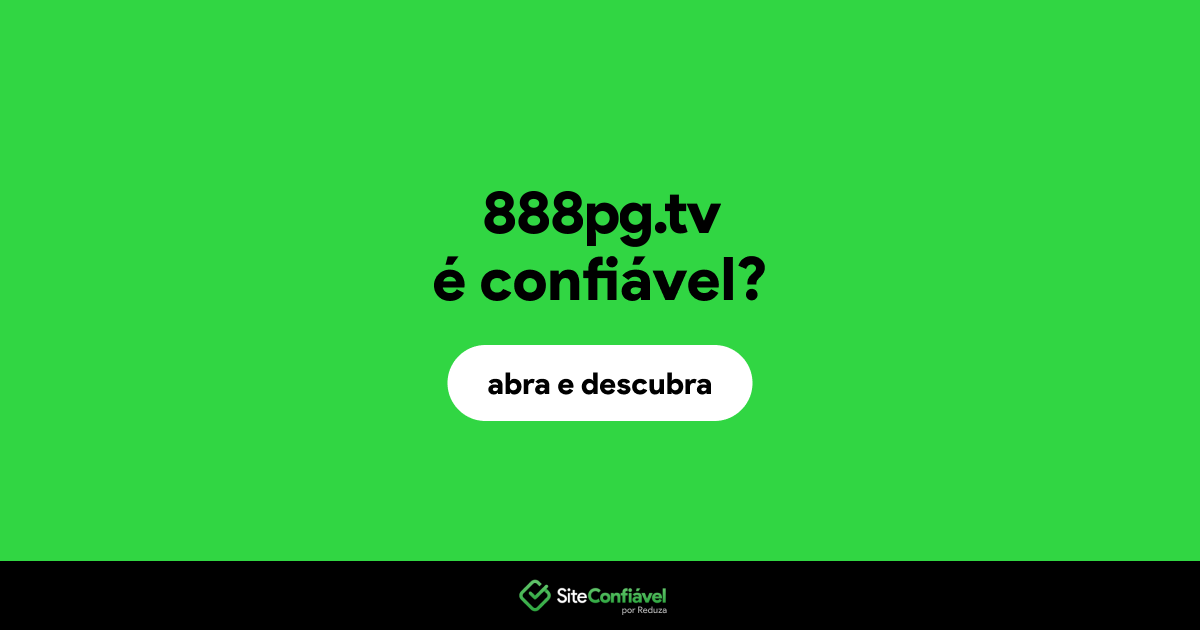 O site 888pg.tv é confiável?