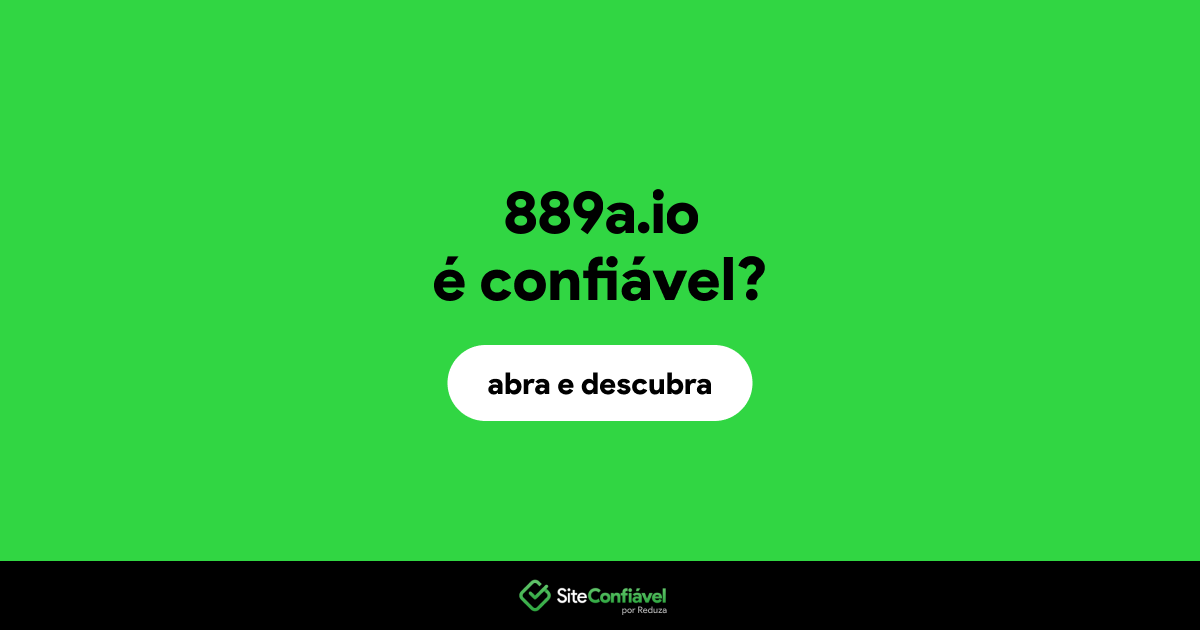 O site 889a.io é confiável?