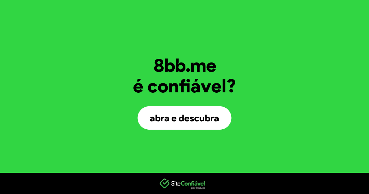 O site 8bb.me é confiável?