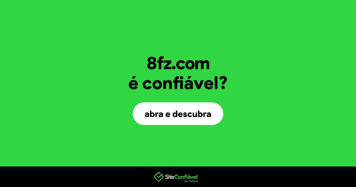 O site 8fz.com é confiável?