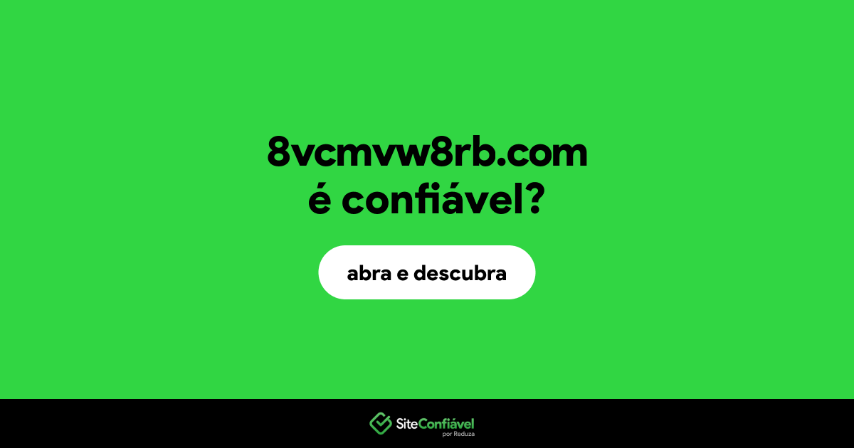 O site 8vcmvw8rb.com é confiável?
