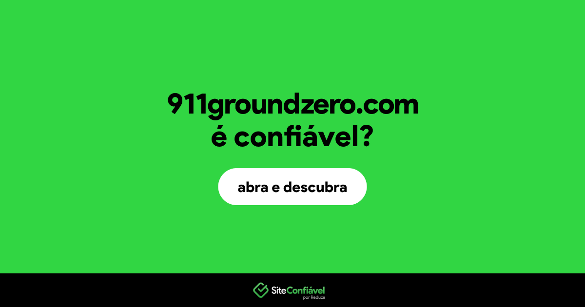 O site 911groundzero.com é confiável?