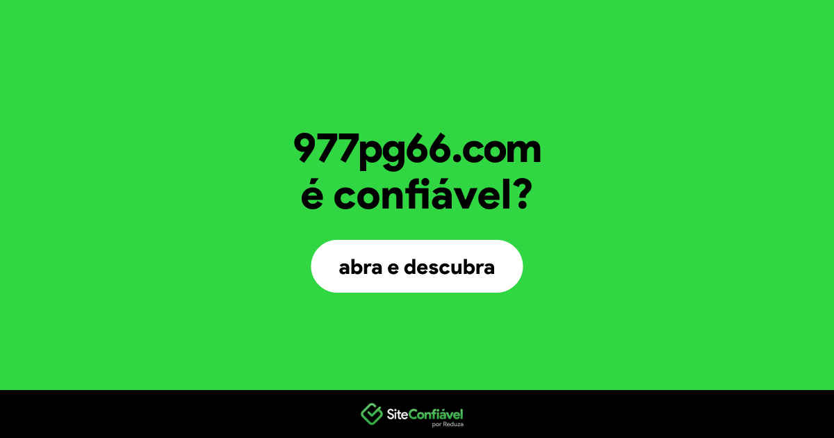 O site 977pg66.com é confiável?