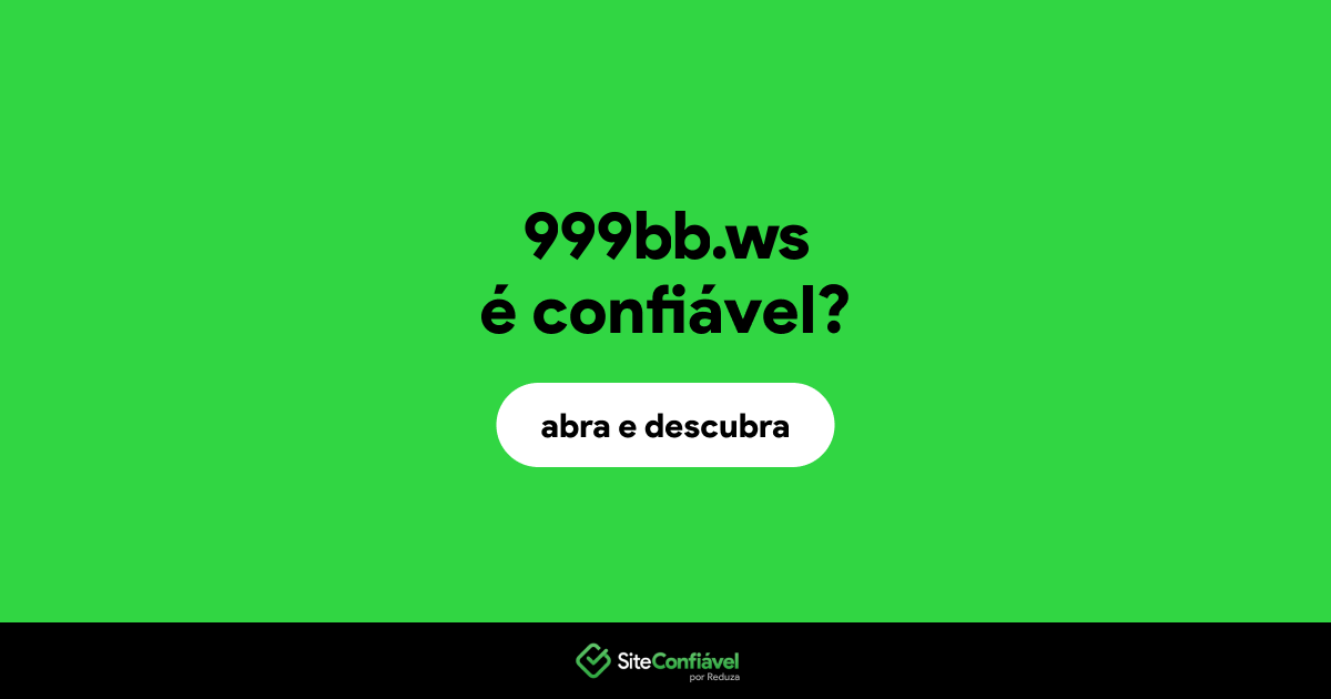 O site 999bb.ws é confiável?