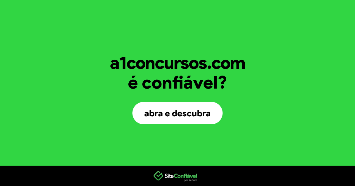 O site a1concursos.com é confiável?